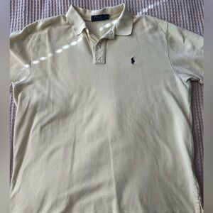 Ralph Lauren Men's Butter Yellow Polo Shirt